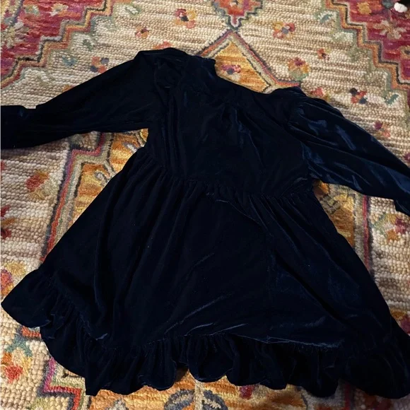 Free People Navy Velvet Dress - Picture 10 of 10